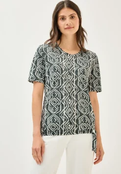 Shirt met burn-out look