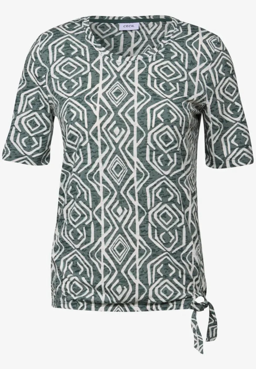Shirt met burn-out look