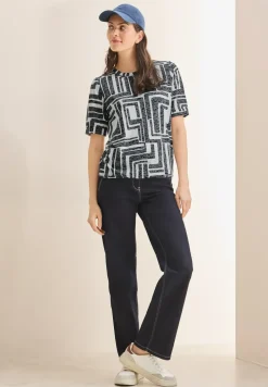 Shirt met burn-out look