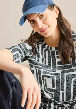 Shirt met burn-out look