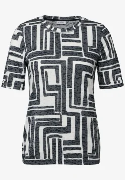 Shirt met burn-out look