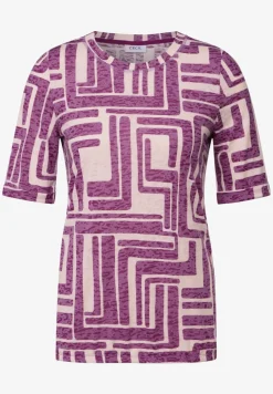 Shirt met burn-out look