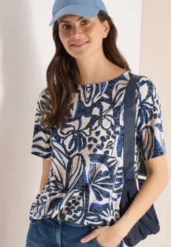 Shirt met burn-out look