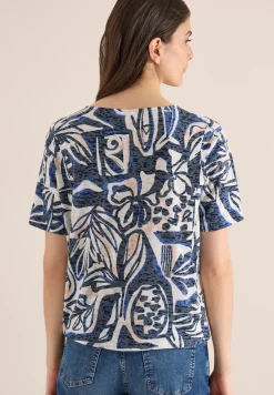Shirt met burn-out look