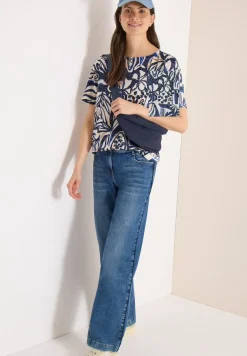 Shirt met burn-out look