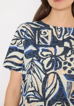 Shirt met burn-out look