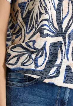 Shirt met burn-out look