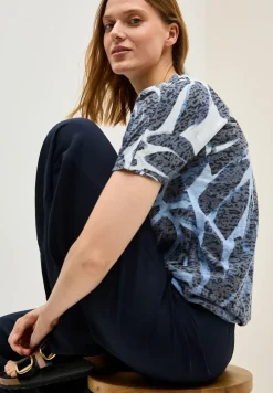 Shirt met Burnout patroon