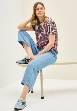 Shirt met Burnout patroon
