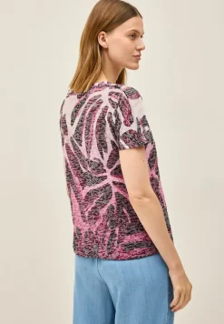 Shirt met Burnout patroon