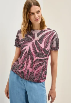 Shirt met Burnout patroon