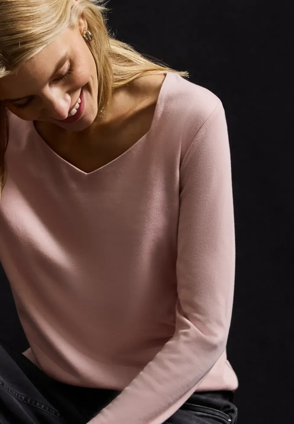 Shirt met carrée halslijn