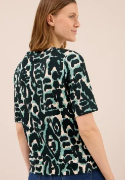 Shirt met Cupro Touch print