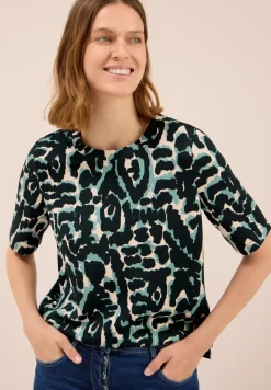 Shirt met Cupro Touch print