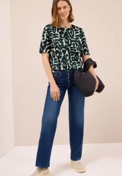 Shirt met Cupro Touch print