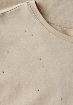 Shirt met decoratieve stenen