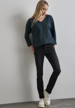 Shirt met diagonale structuur