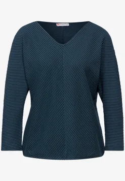 Shirt met diagonale structuur