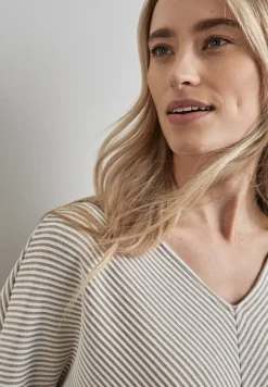Shirt met diagonale structuur