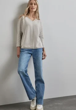 Shirt met diagonale structuur