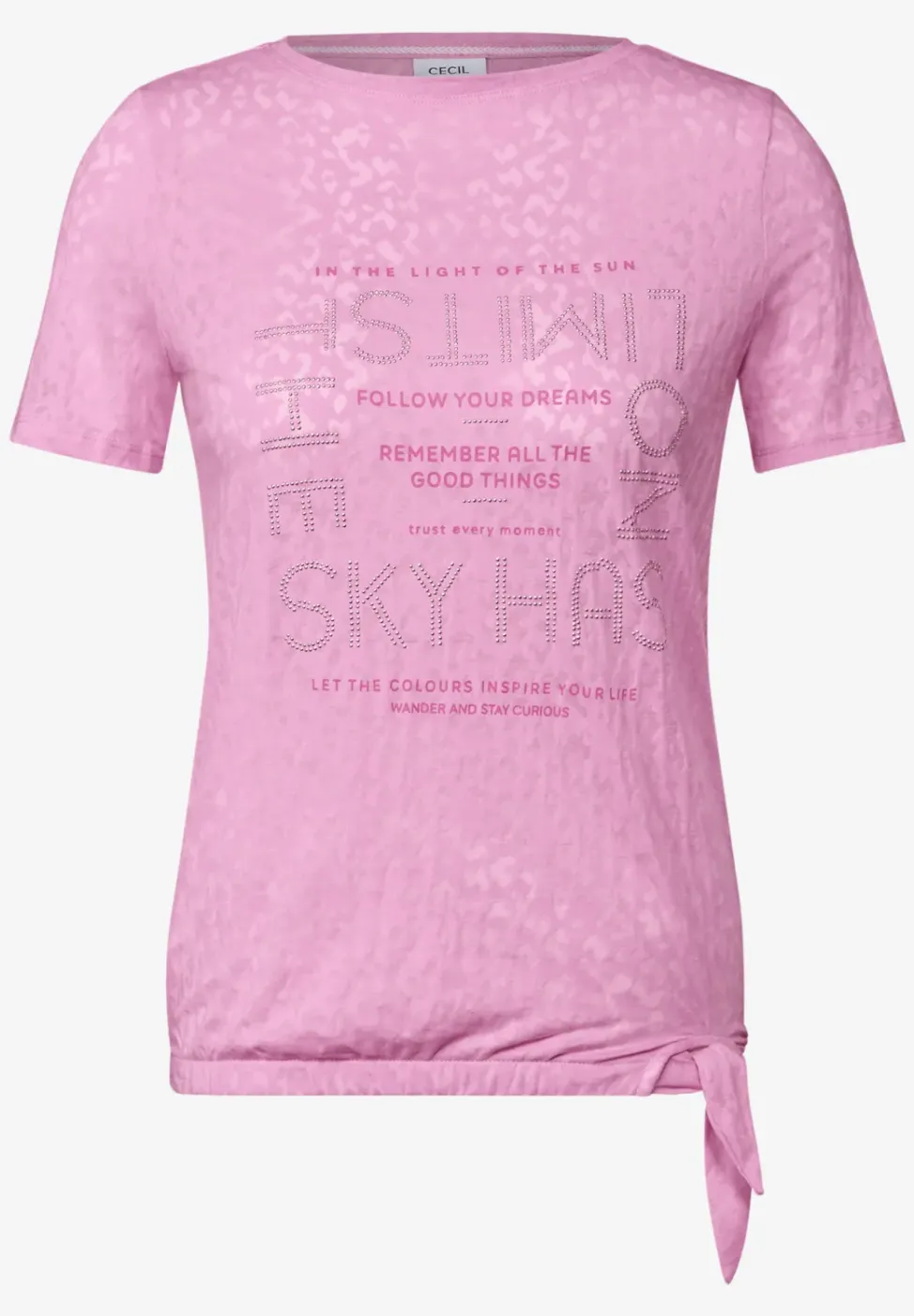 Shirt met edelstenen