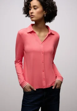 Shirt met een blouse-look