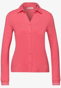 Shirt met een blouse-look