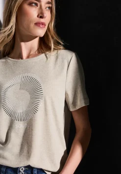 Shirt met foliedruk