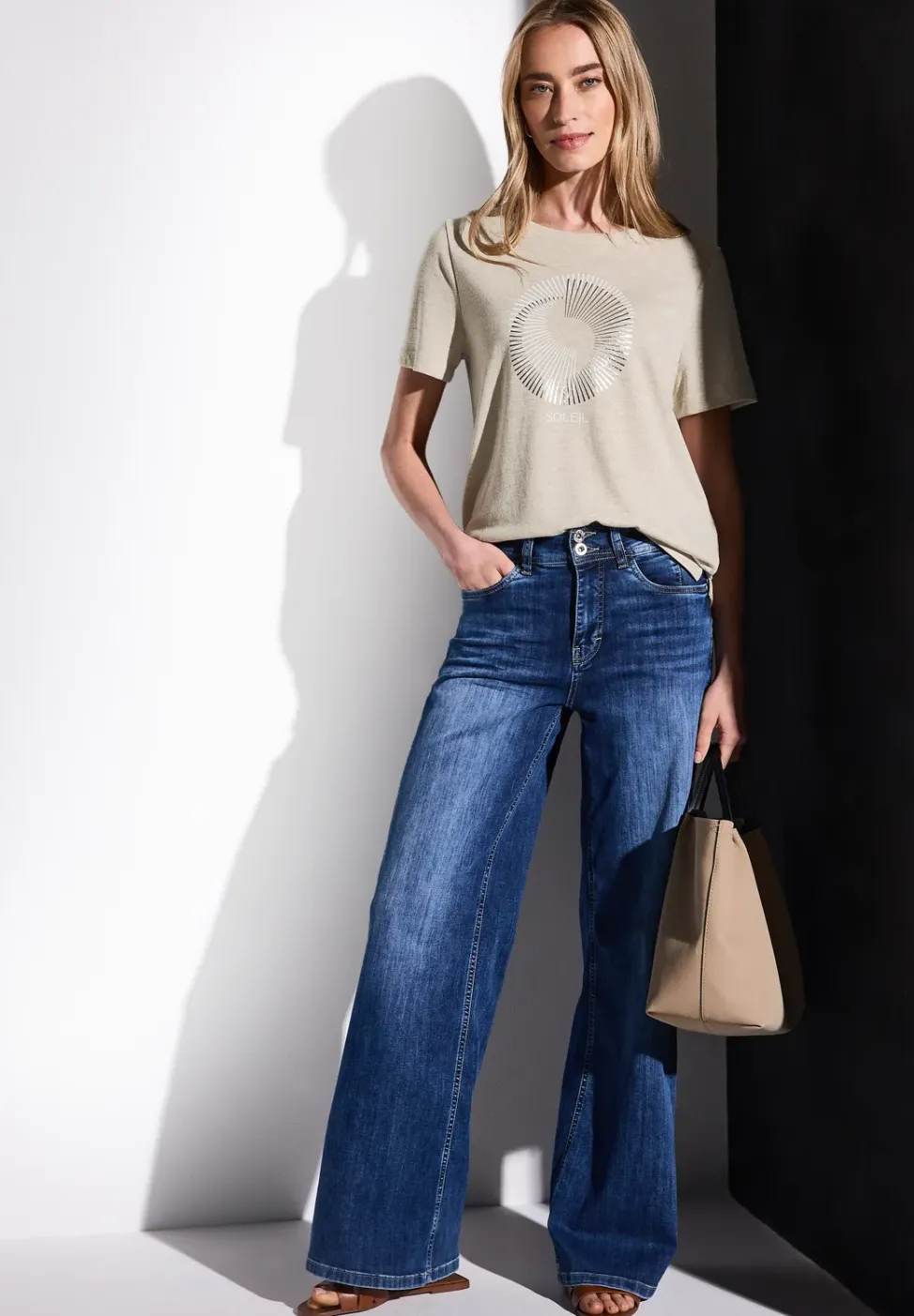 Shirt met foliedruk