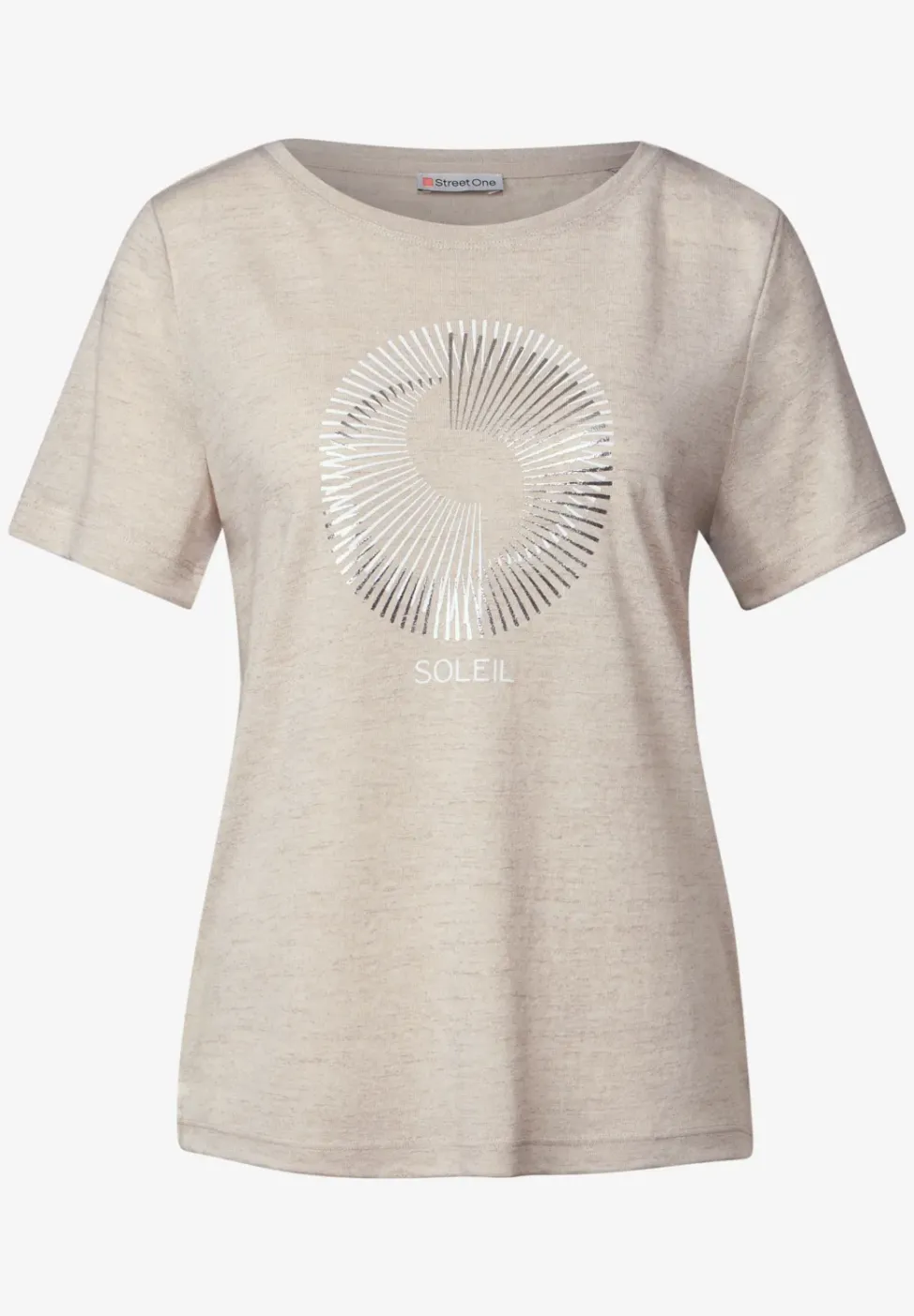 Shirt met foliedruk