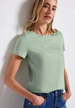 Shirt met foliedruk