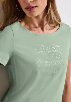 Shirt met foliedruk