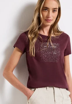 Shirt met foliedruk