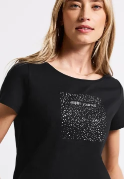Shirt met foliedruk