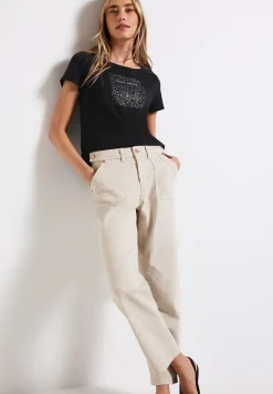 Shirt met foliedruk