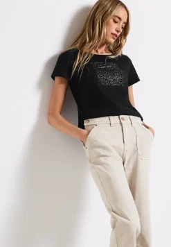 Shirt met foliedruk