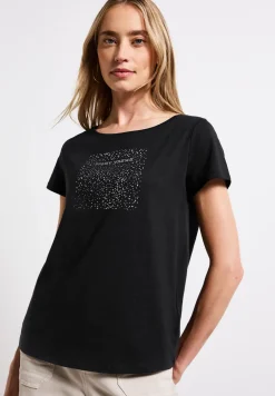 Shirt met foliedruk