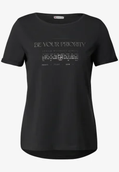 Shirt met folietekst