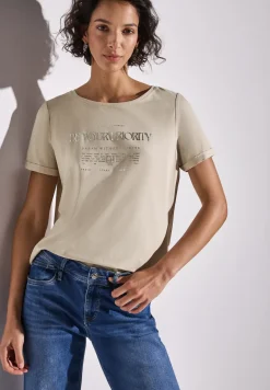 Shirt met folietekst
