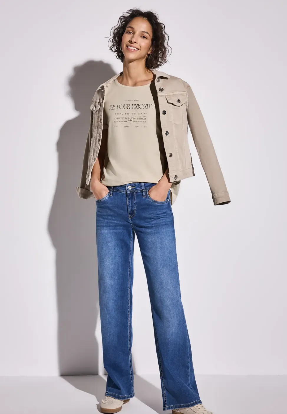 Shirt met folietekst