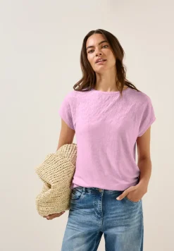 Shirt met geborduurd patroon