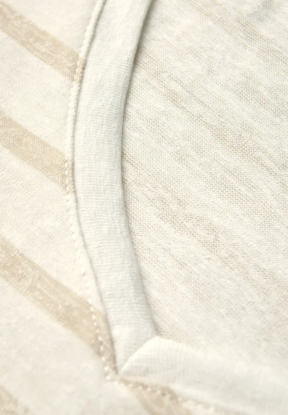 Shirt met gebreide look en strepen