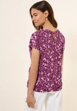 Shirt met gebreide look en patroon