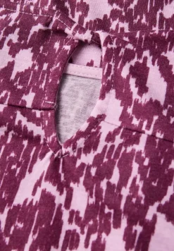 Shirt met gebreide look en patroon