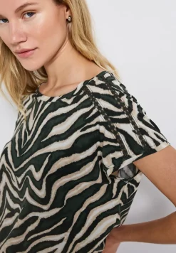 Shirt met gehaakte details