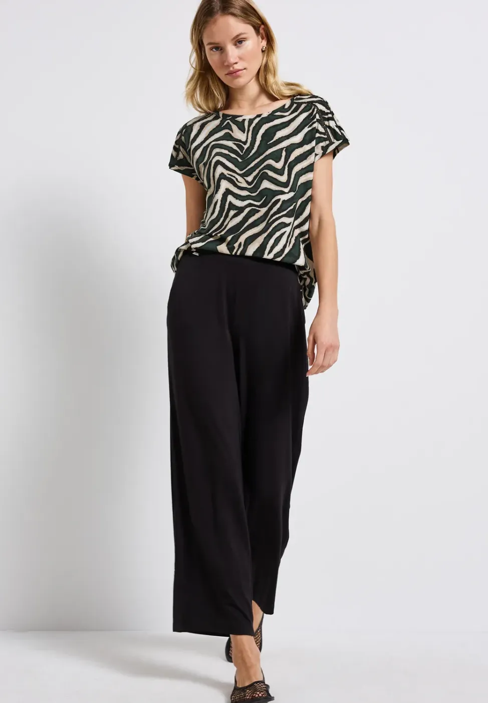 Shirt met gehaakte details