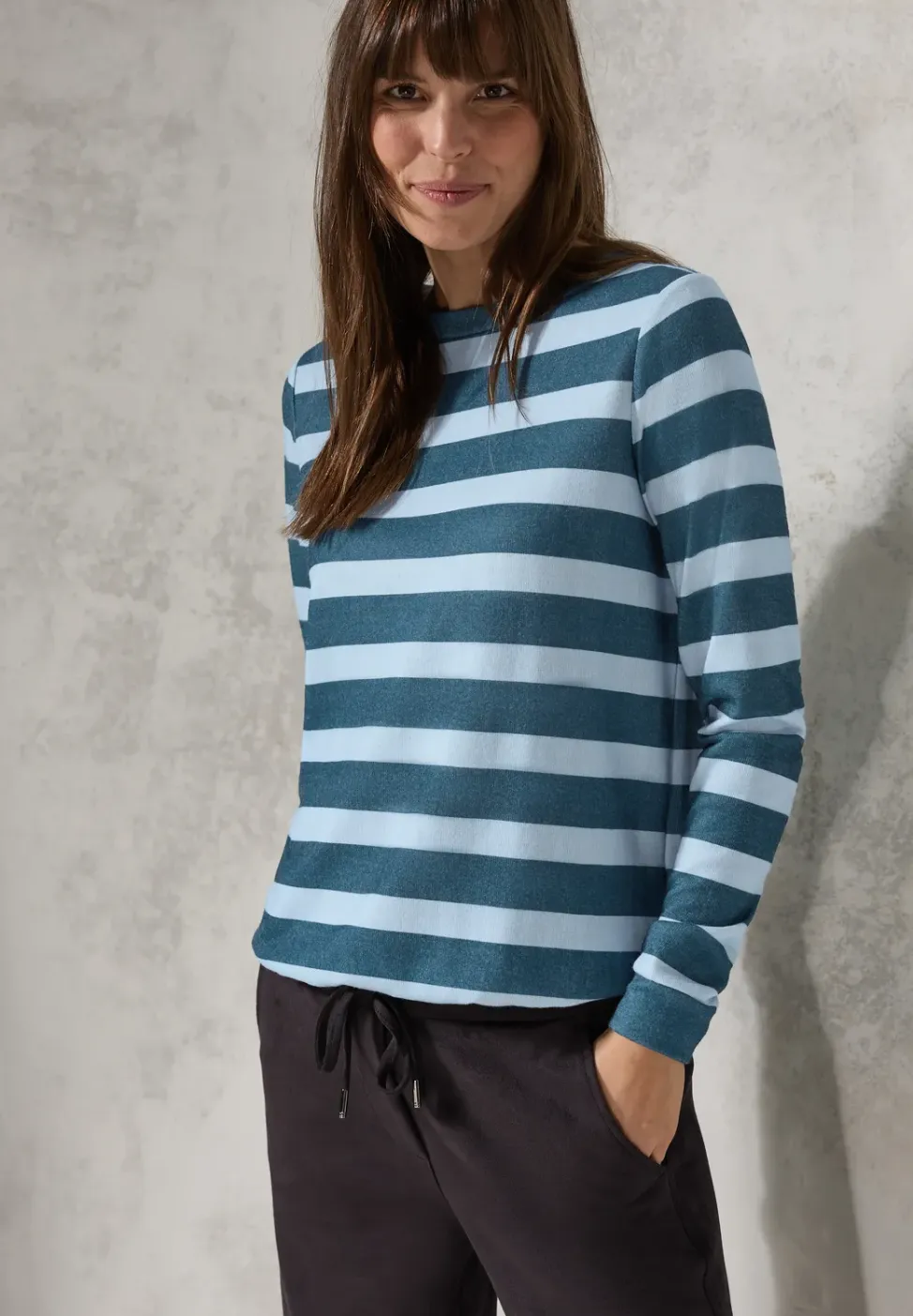 Shirt met gemêleerde look