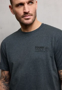 Shirt met gemêleerde look