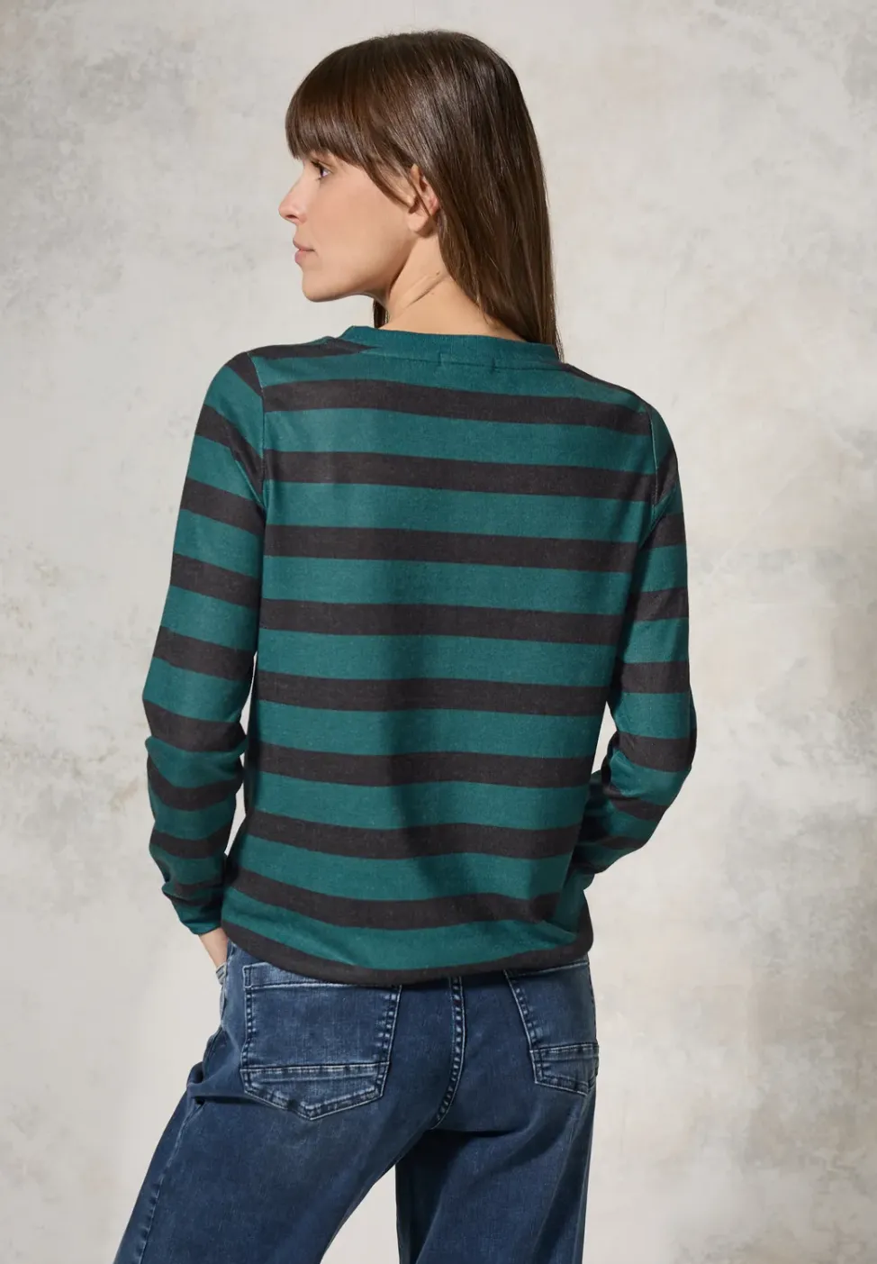 Shirt met gemêleerde look