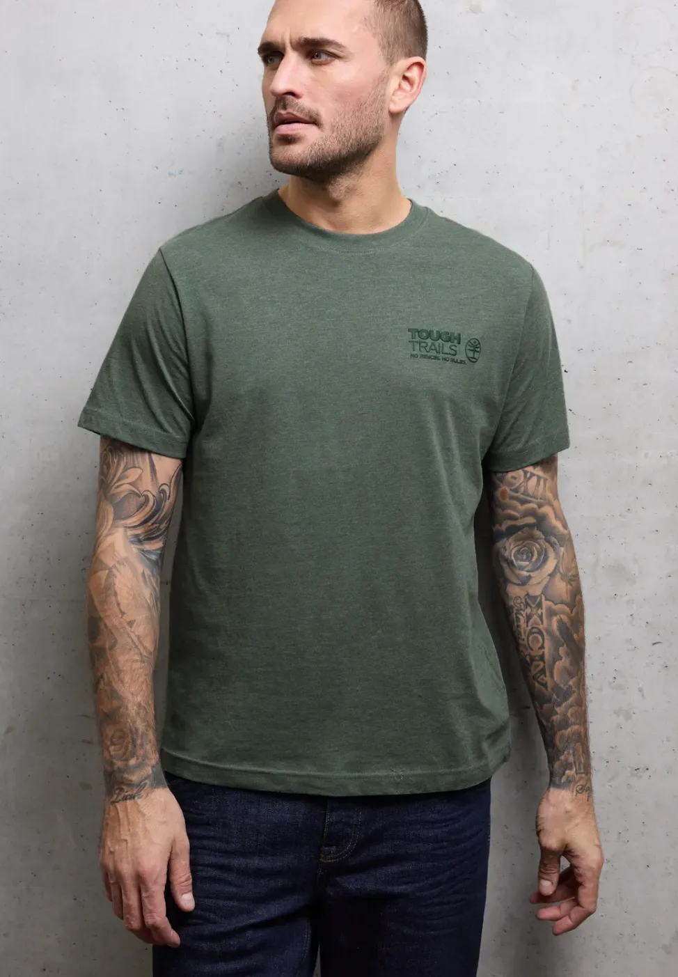 Shirt met gemêleerde look